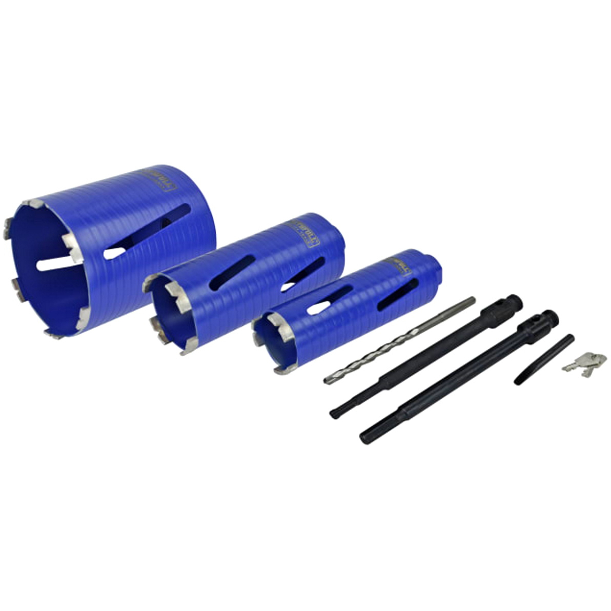 Faithfull FAIDCKIT7 Diamond Core Drill Kit & Case Set 7 Piece