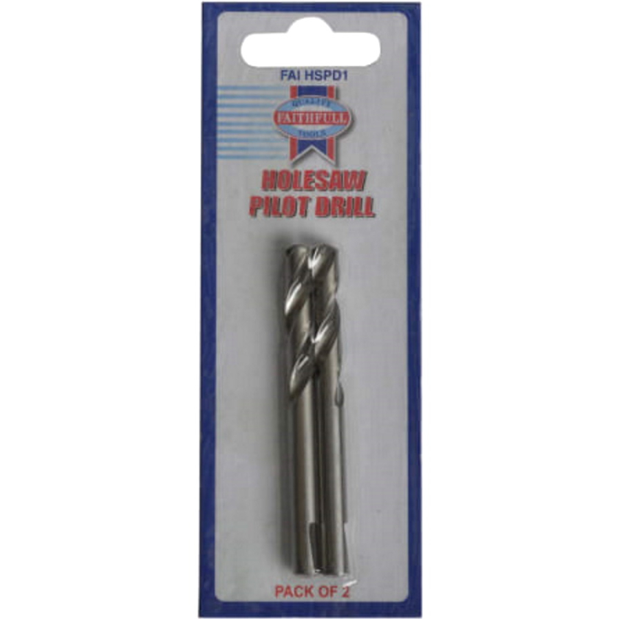 Faithfull FAIHSPD1 Holesaw Pilot Drills 75 x 6.5mm (Pack of 2)