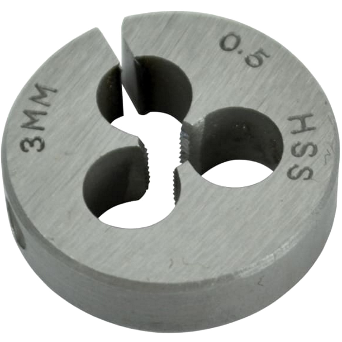 Faithfull FAIHSSDM3 HSS Straight Flute Split Die M3 x 0.5, 13/16in OD