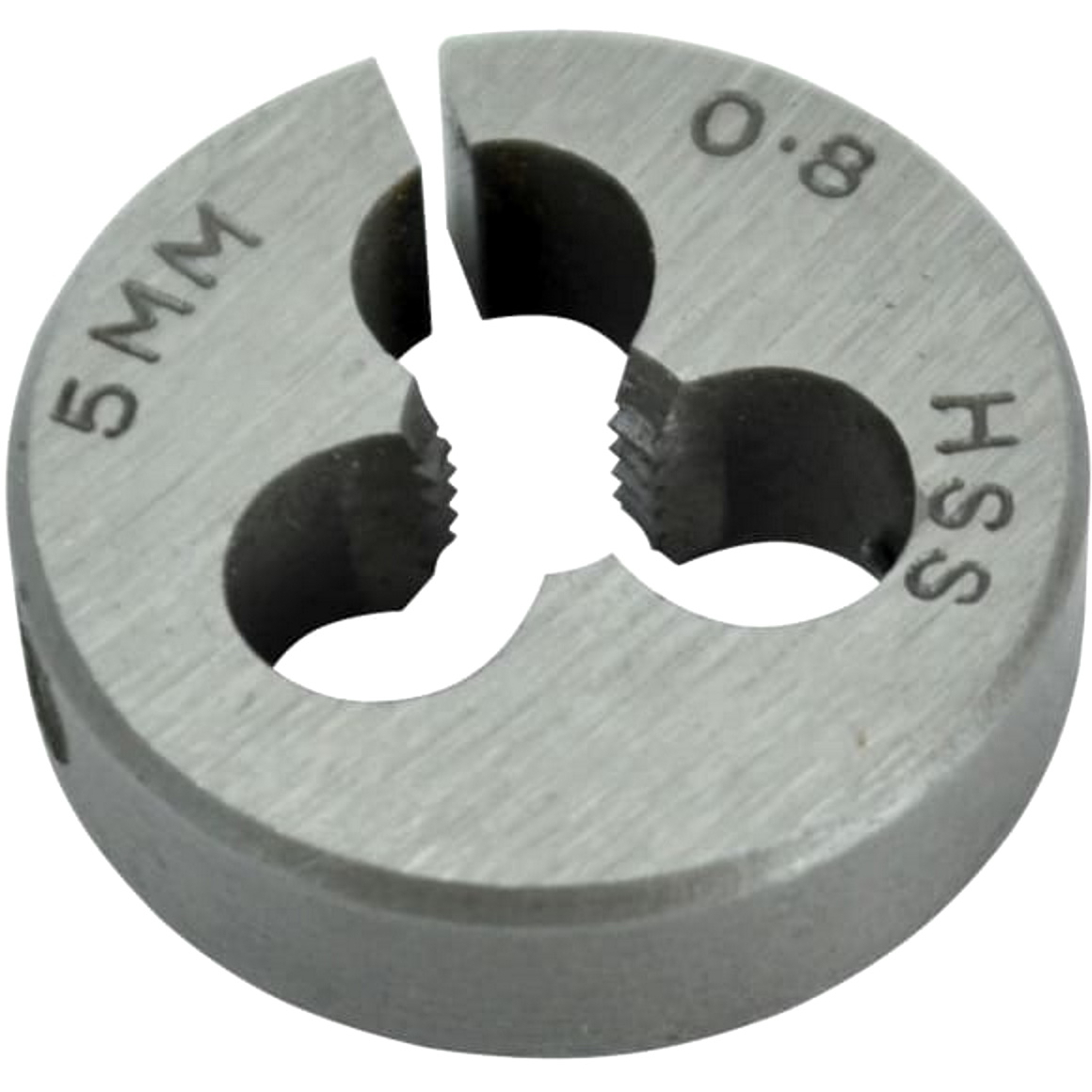 Faithfull FAIHSSDM5 HSS Straight Flute Split Die M5 x 0.8, 13/16in OD