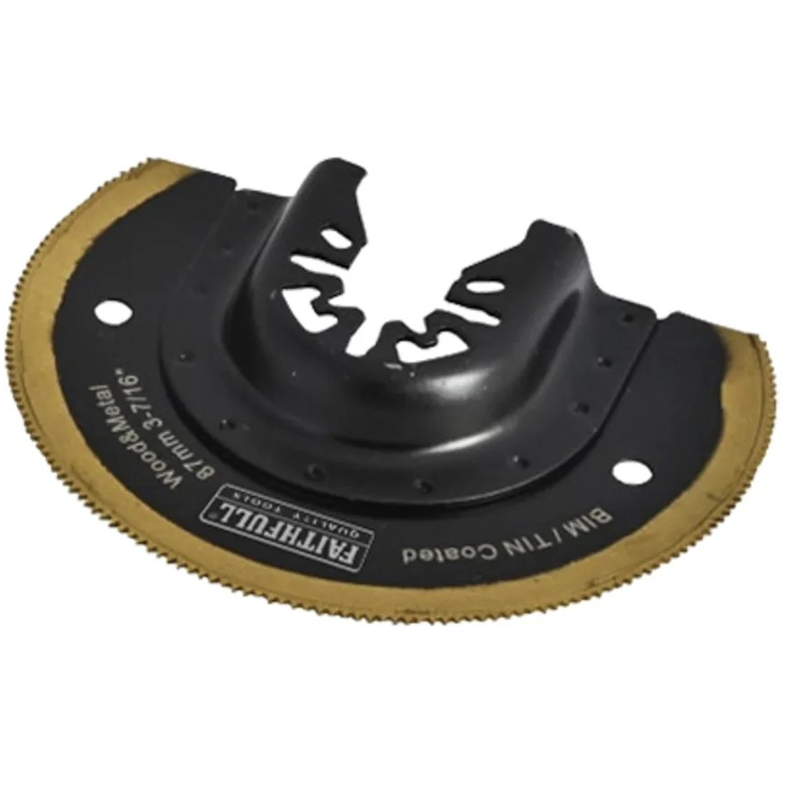 Faithfull FAIMFBM87 Multi-Functional Tool Bi-Metal Radial Saw TiN Coated Blade 87mm