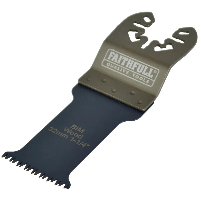 Faithfull FAIMFHW32P Premium Arc Cut Hardwood Bi-Metal Blade 32mm