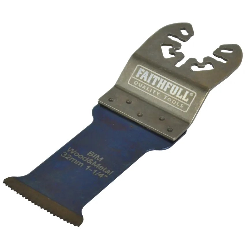 Faithfull FAIMFWM32P Premium Arc Cut Wood & Metal Bi-Metal Blade 32mm