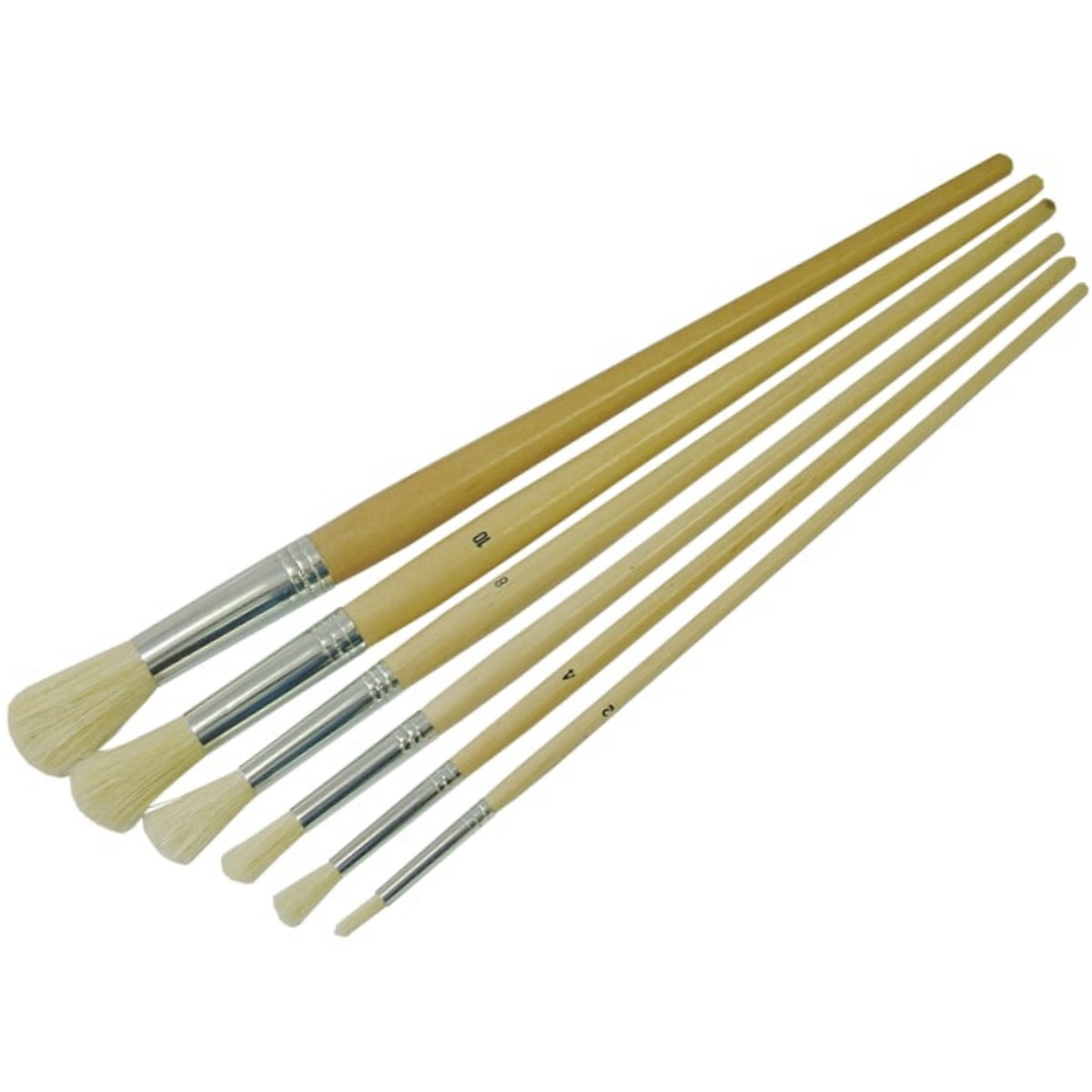 Faithfull FAIPBFITRPK Round Fitch Brush Set 6 Piece