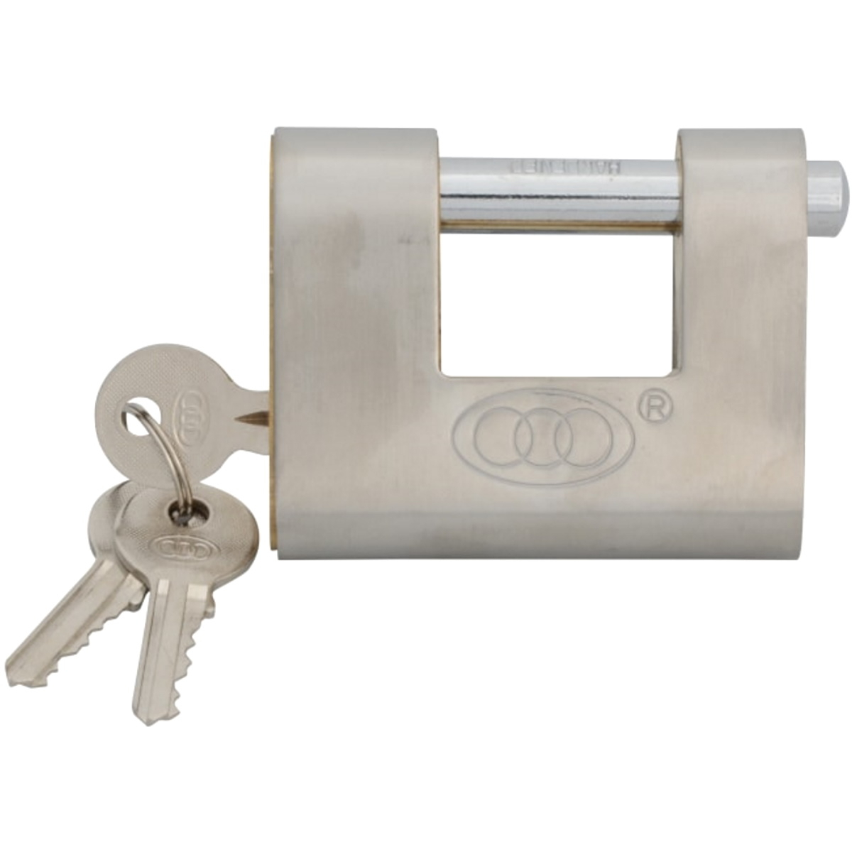 Faithfull FAIPLB80SHUT Brass Shutter Padlock 80mm
