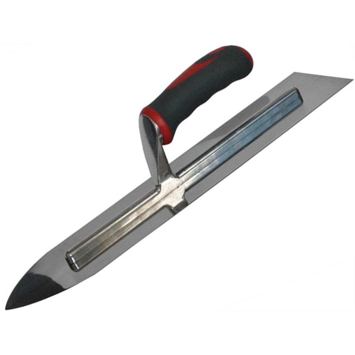 Faithfull FAISGTFL16SS Flooring Trowel Stainless Steel with Soft Grip Handle 400 x 100mm (16 x 4")
