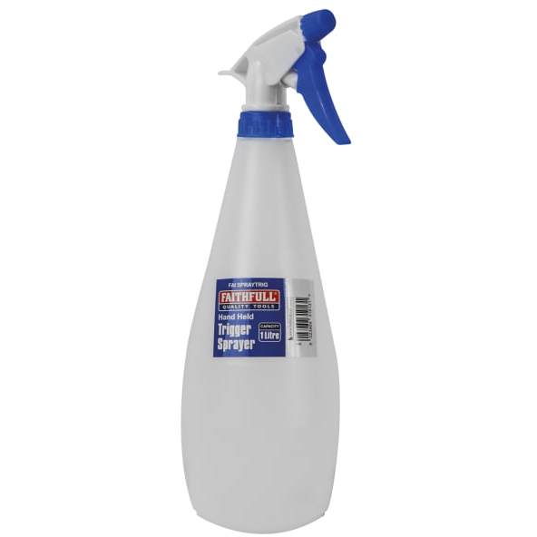 Faithful FAISPRAYTRIG Hand Held Trigger Spray Bottle 1 litre