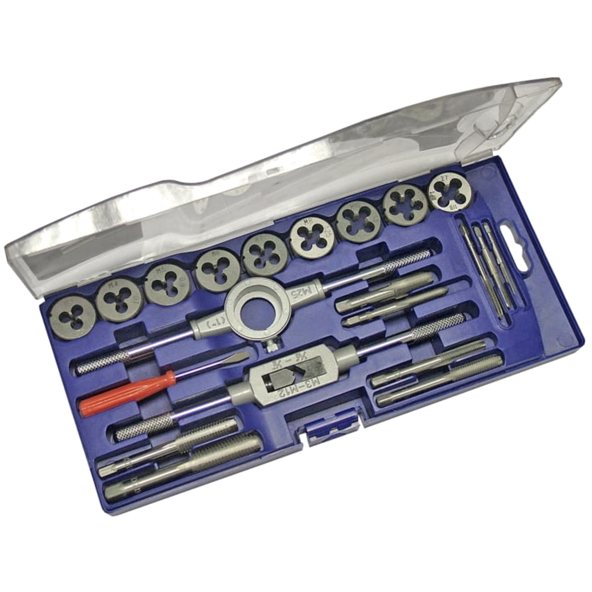 Faithfull FAITAPDSET21 Metric Tap and Die Set 21 Piece Carbon Steel