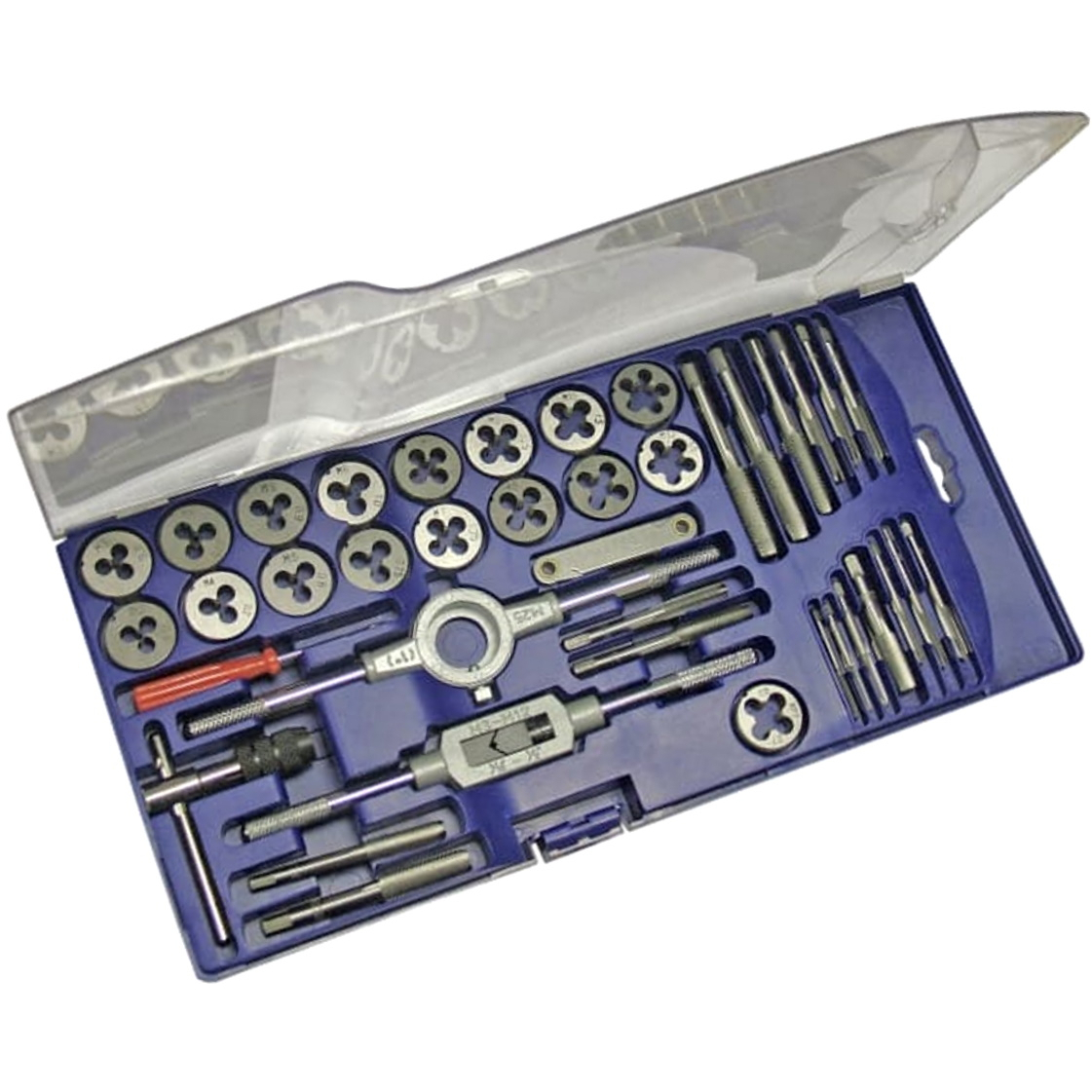 Faithfull FAITAPDSET39 Metric Tap and Die Set 39 Piece Carbon Steel