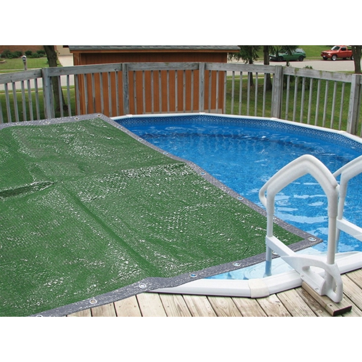 Faithfull FAITARP1812 Tarpaulin Green / Silver 5.4m x 3.6m (18ft x 12ft)