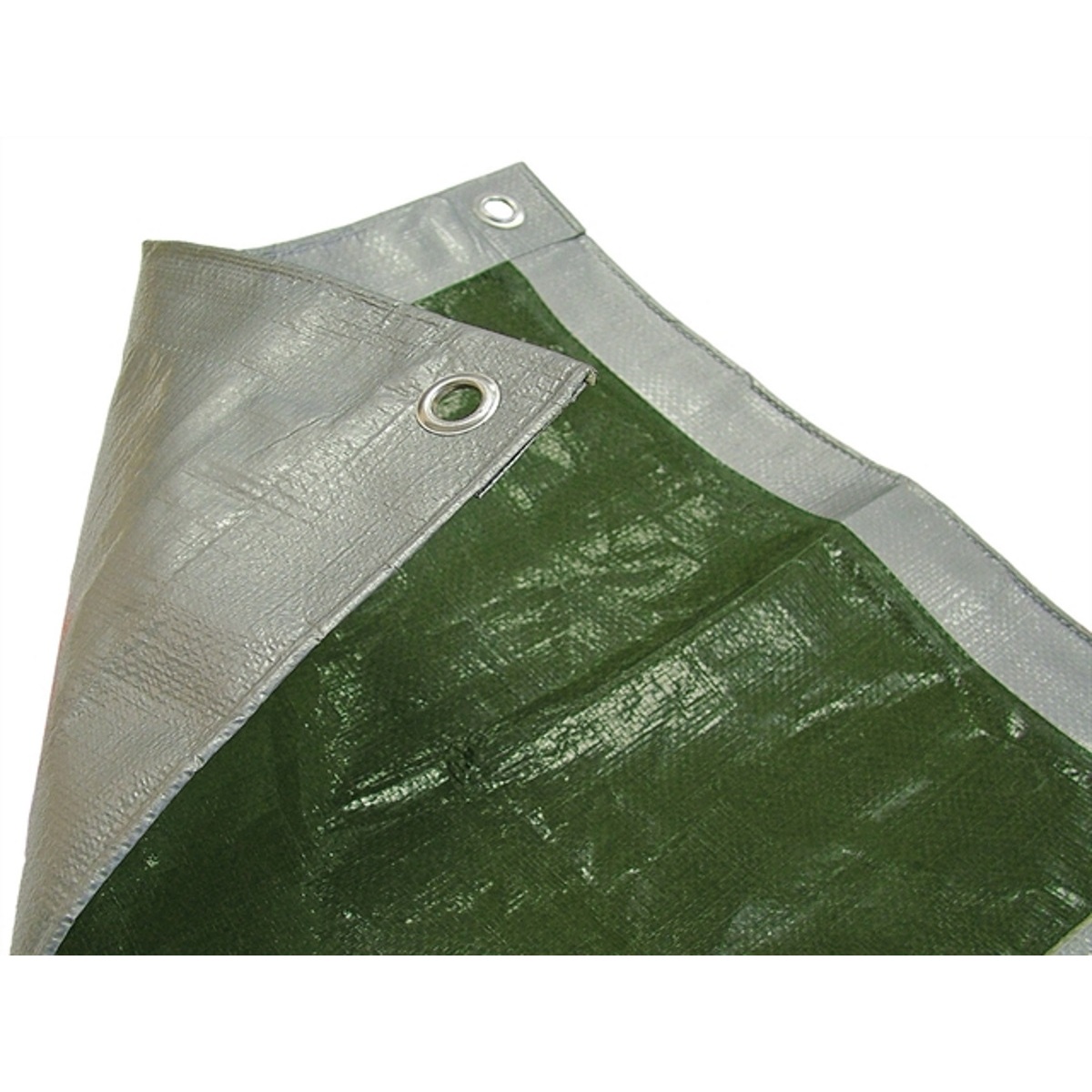 Faithfull FAITARP1812 Tarpaulin Green / Silver 5.4m x 3.6m (18ft x 12ft)