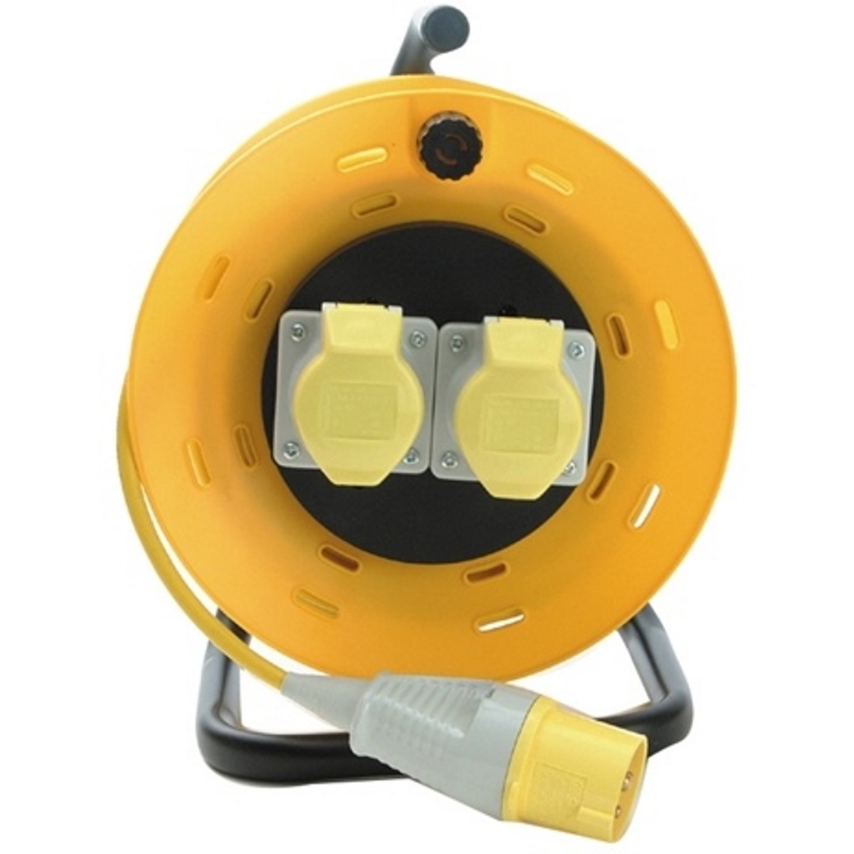 Faithfull FPPCR25ML25 Cable Reel 25 Metre 16amp 2.5mm Cable 110 Volt
