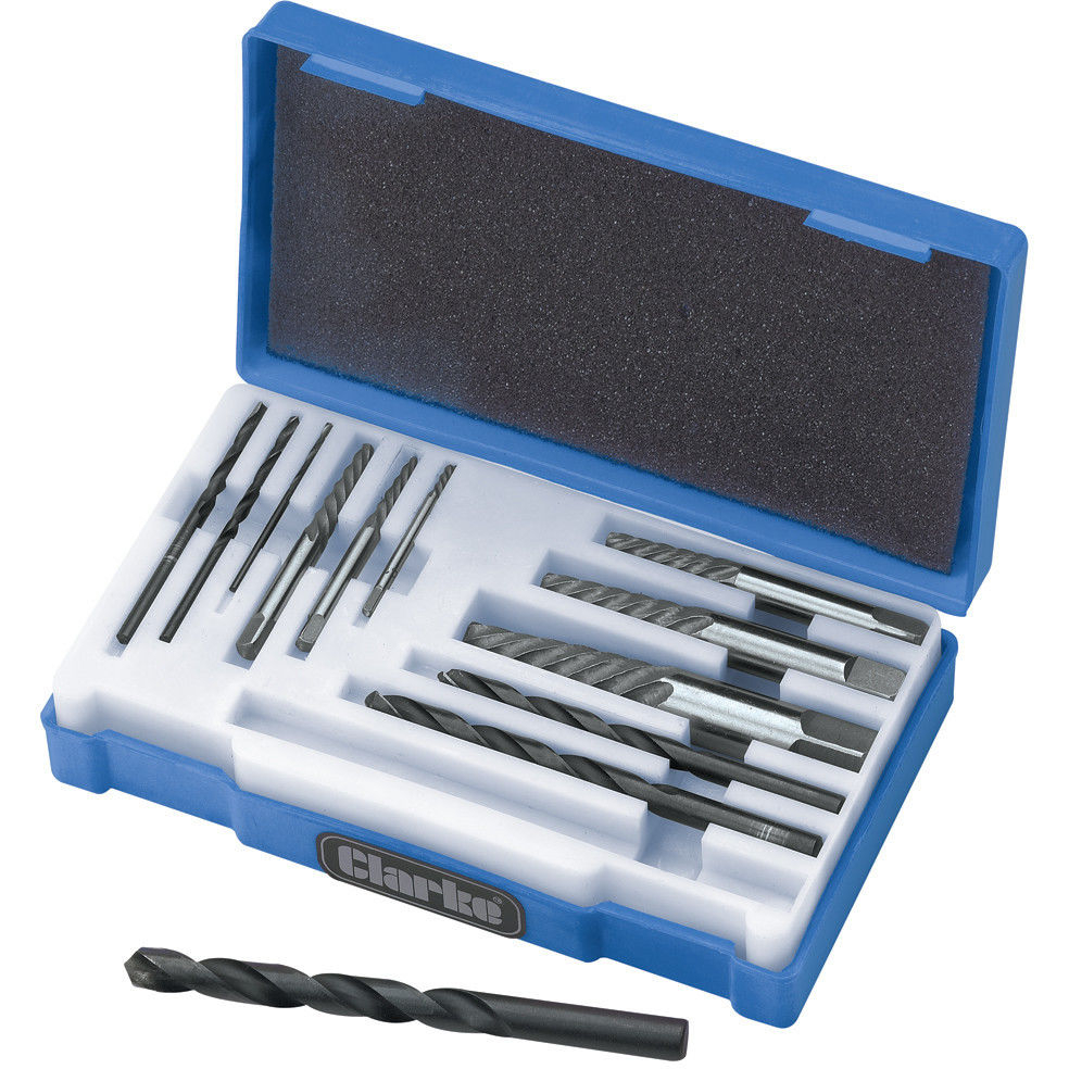 Clarke 1801526 CHT526 - 12 Piece Drill & Screw Extractor Set