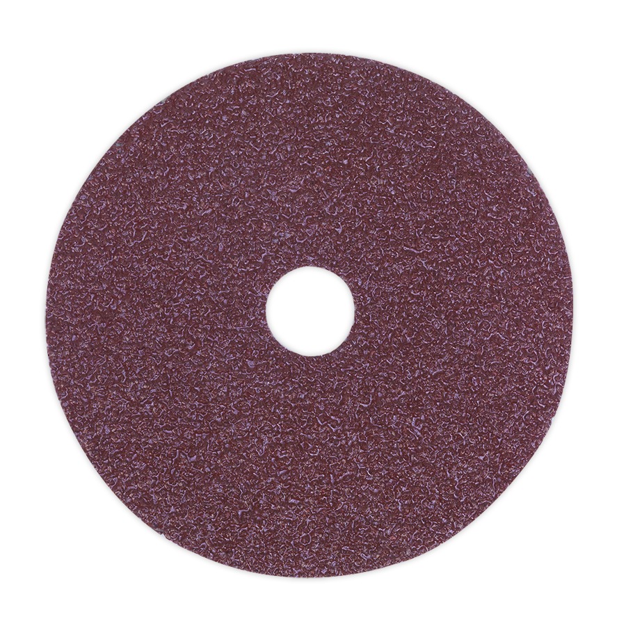 Sealey FBD10036 Sanding Disc Fibre Backed &oslash;100mm 36Grit Pack of 25