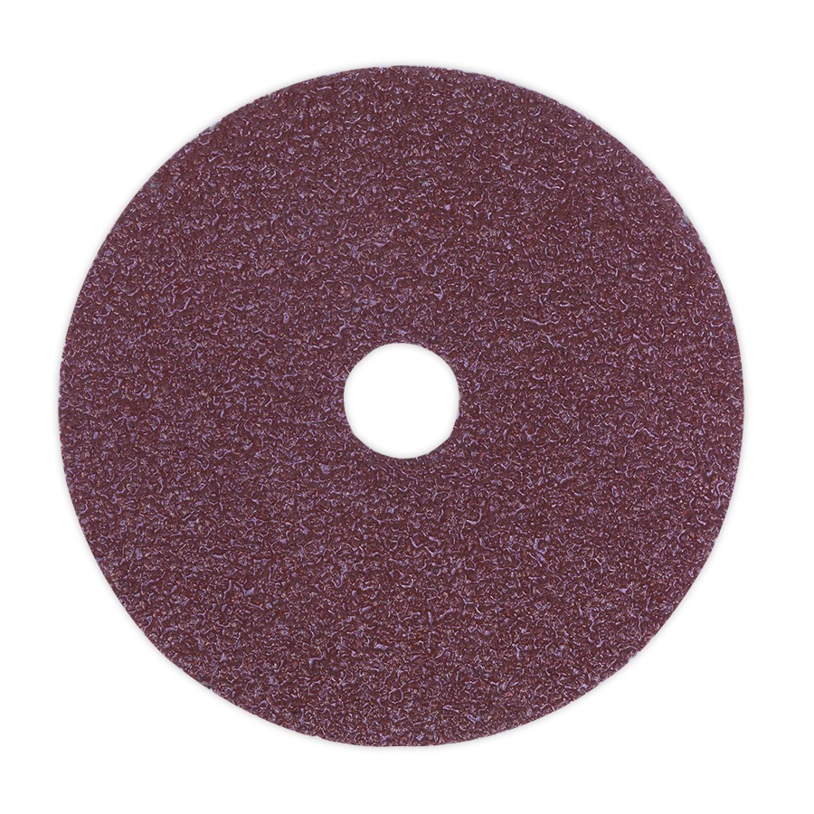 Sealey FBD10050 Sanding Disc Fibre Backed &oslash;100mm 50Grit Pack of 25