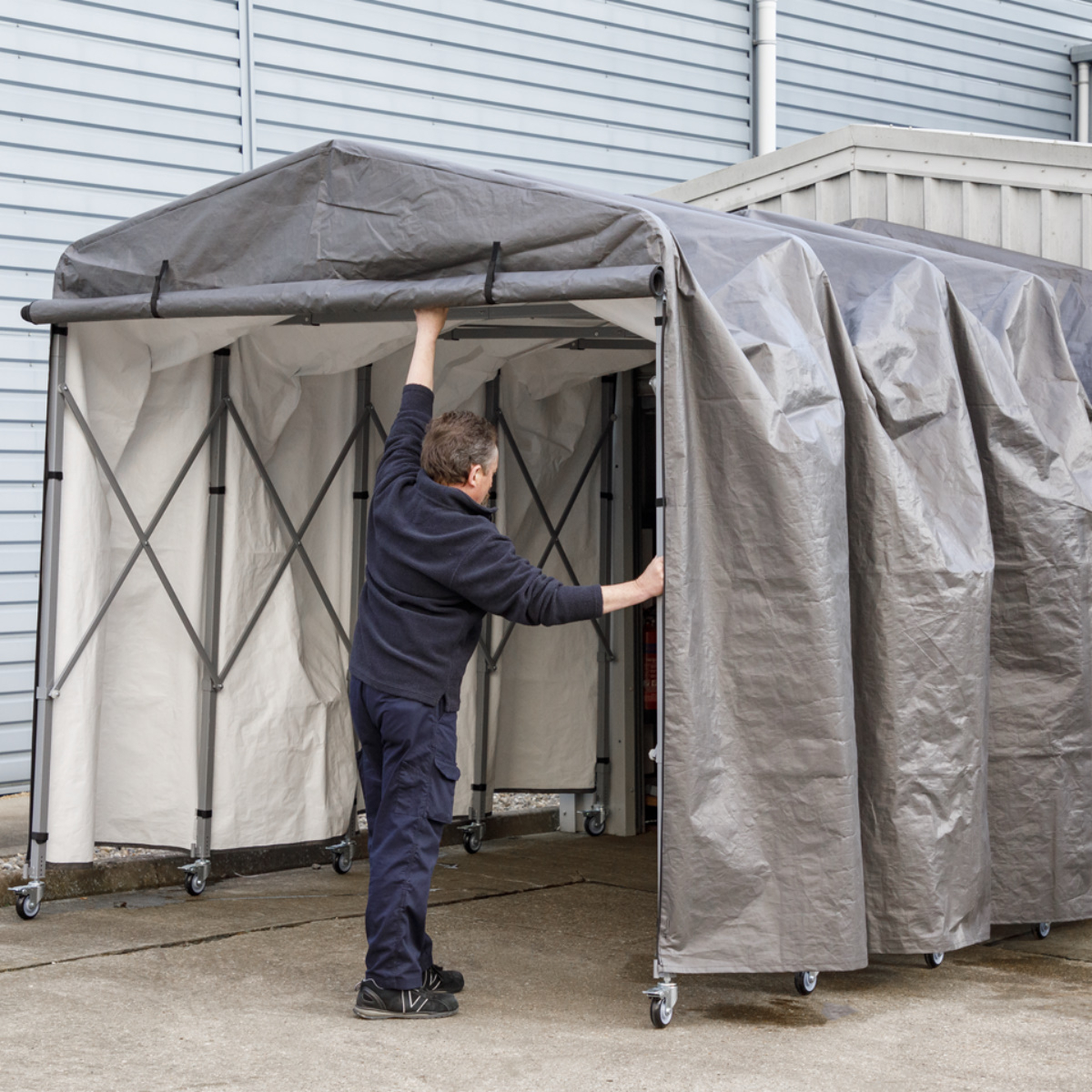 Sealey FGE01 Foldable Garage Extension 2.5 x 4.5 x 2.5m