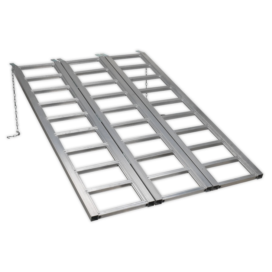Sealey FLR680T Motorcycle/Trike/ATV & Mini Tractor Ramp Wide Tri-Fold 680kg Capacity