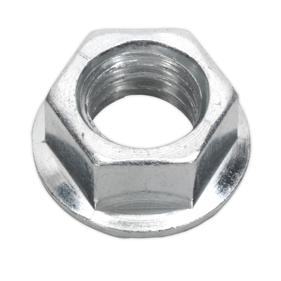 Sealey FN10 Flange Nut Serrated M10 Zinc DIN 6923 Pack of 100