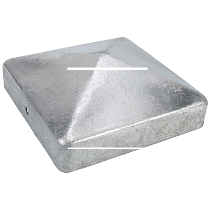 Timco FPC100G 100mm Fence Post Cap Zinc, Pack of 10