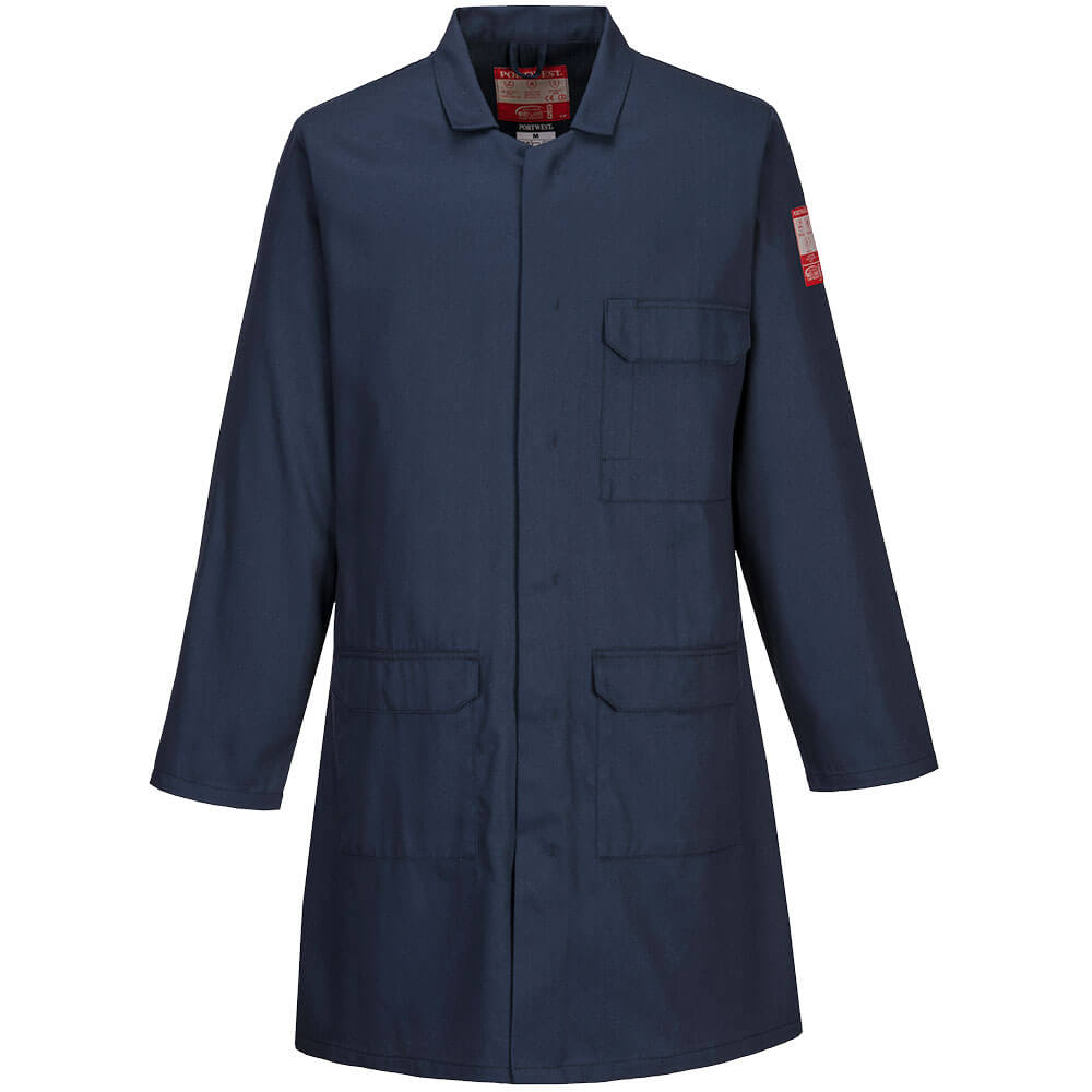 Portwest FR34 FR Standard Coat - Navy Blue