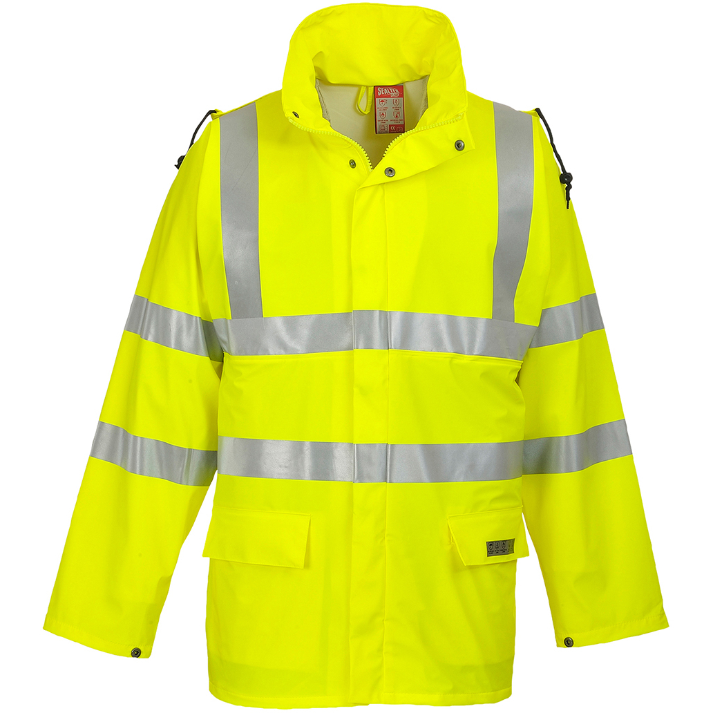 Portwest FR41 High Visibility Sealtex Flame Hi-Vis Jacket 