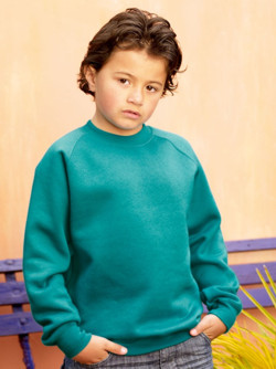 Fruit Of The Loom 62033 Children's Reglan Sleeve Sweatshirt 62033