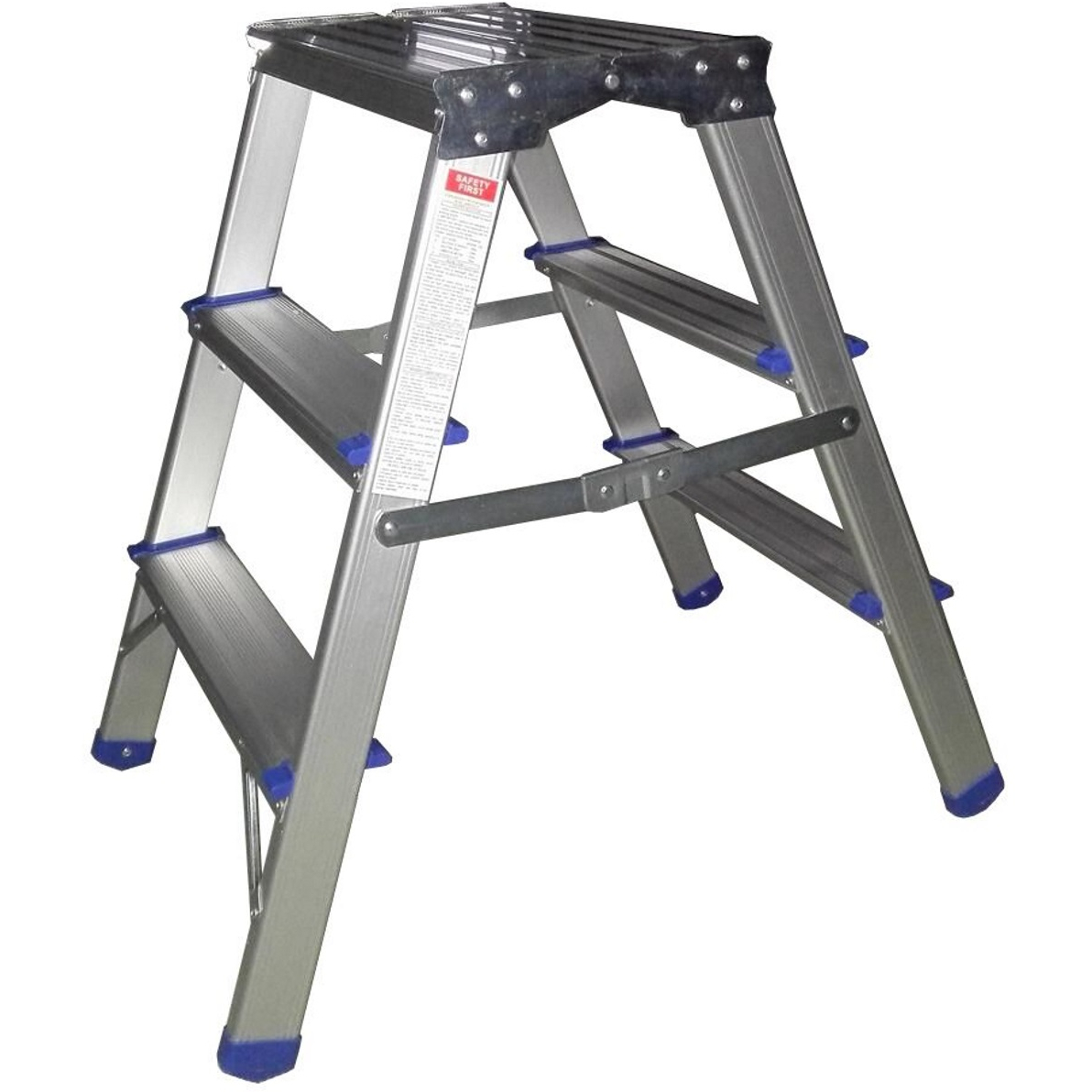 GPC FS369Z Folding Aluminium Handy Steps - 3 Tread