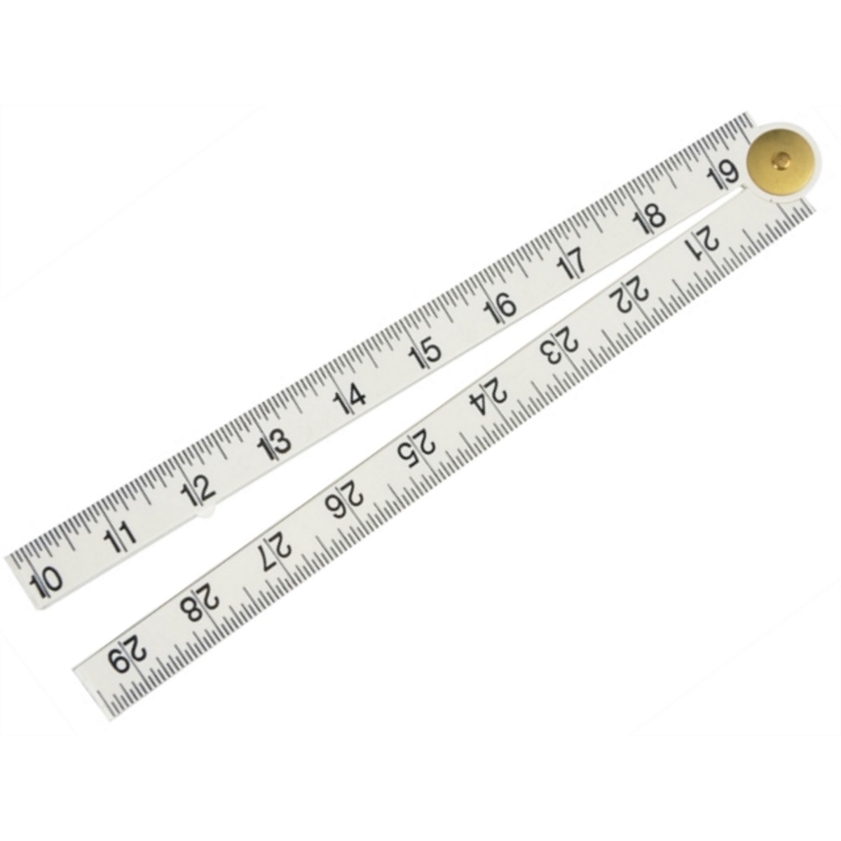 Fisco 201512 White Nylon Four-Fold Rule 1m (39") FSCXFB1ME