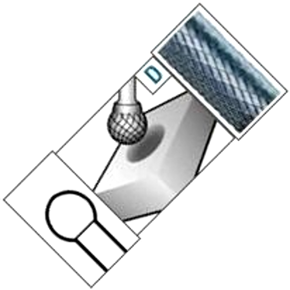 Garryson GT7600D Ball Diamond Cut Tungsten Carbide Burr