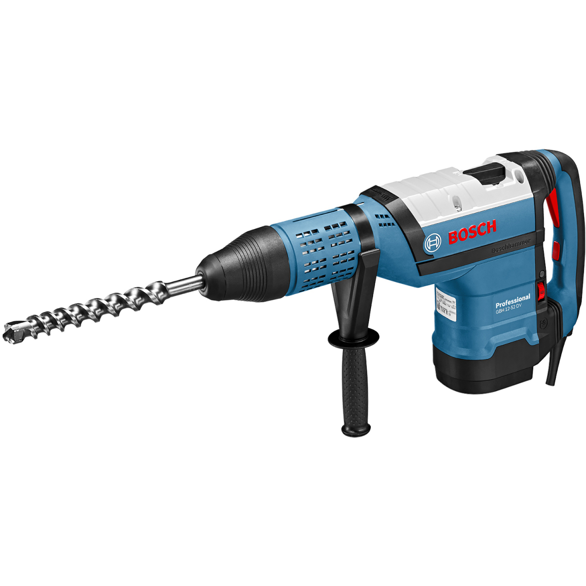 Bosch GBH 12-52 DV 12kg 1700W SDS-Max 2 Function Rotary Hammer with Vibration Control in Carry Case - 110V