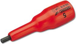 Gedore 6124640 8mm VDE In Hex Screwdriver Bit Socket 1/2" Drive VDE IN 19 8