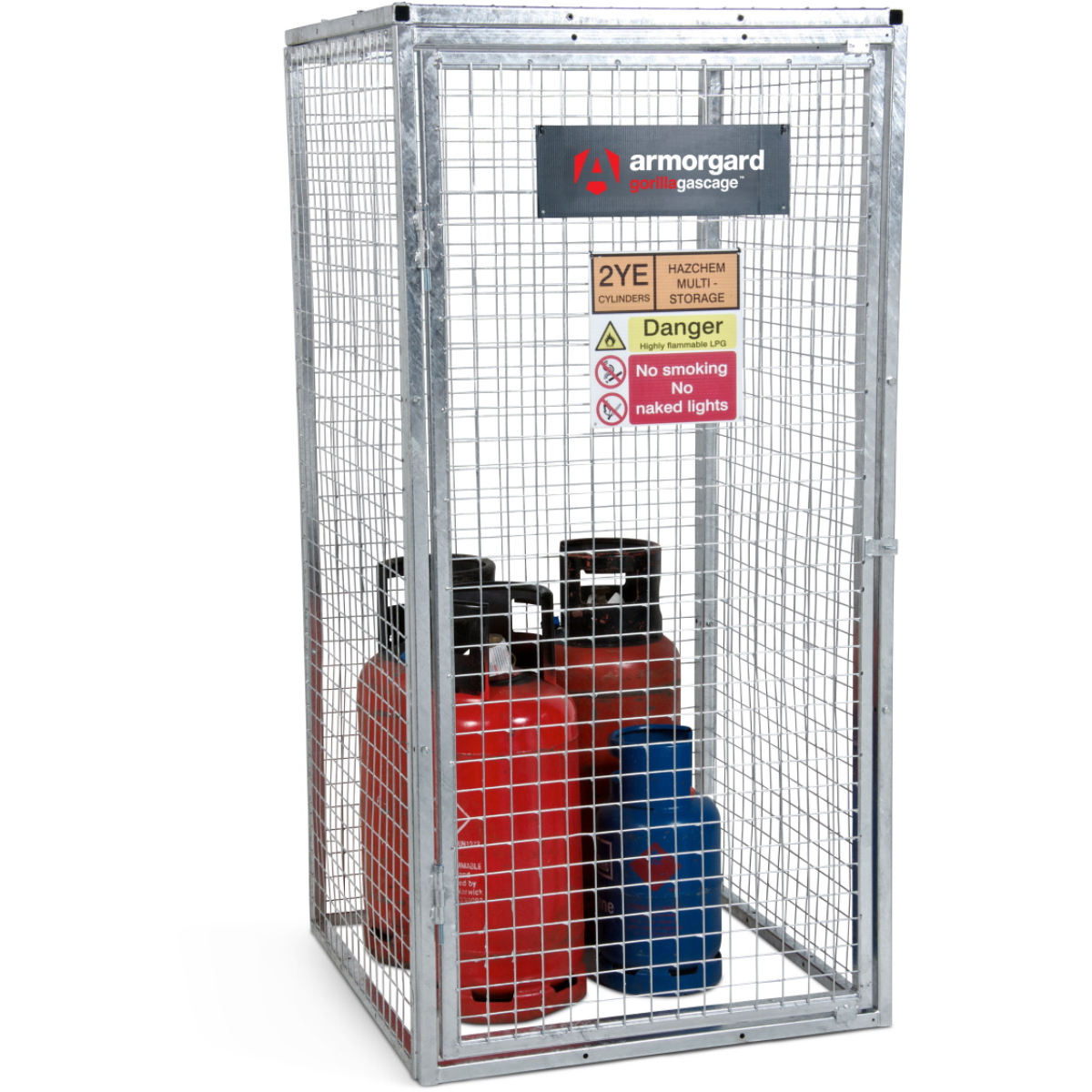 Armorgard GGC5 Gorilla Gas Bottle Cage 900×900×1800mm Galvanised