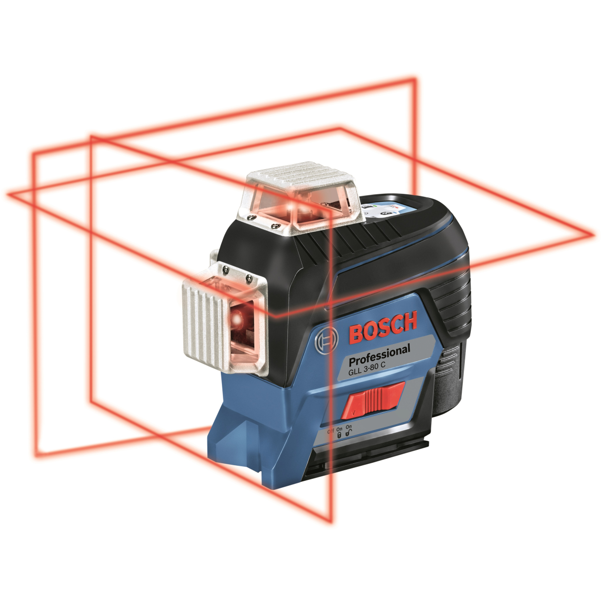 Bosch GLL 3-80 C + BM1 Professional 3 Plane Connected Line Laser in L-Boxx (1x2.0Ah)