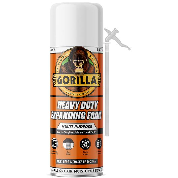 Gorilla 114972 Heavy-Duty Expanding Foam 353ml
