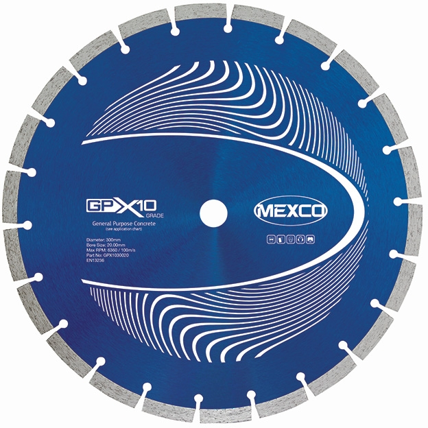 Mexco GPX1035025 350mm x 25.4mm General Purpose DIamond Blade