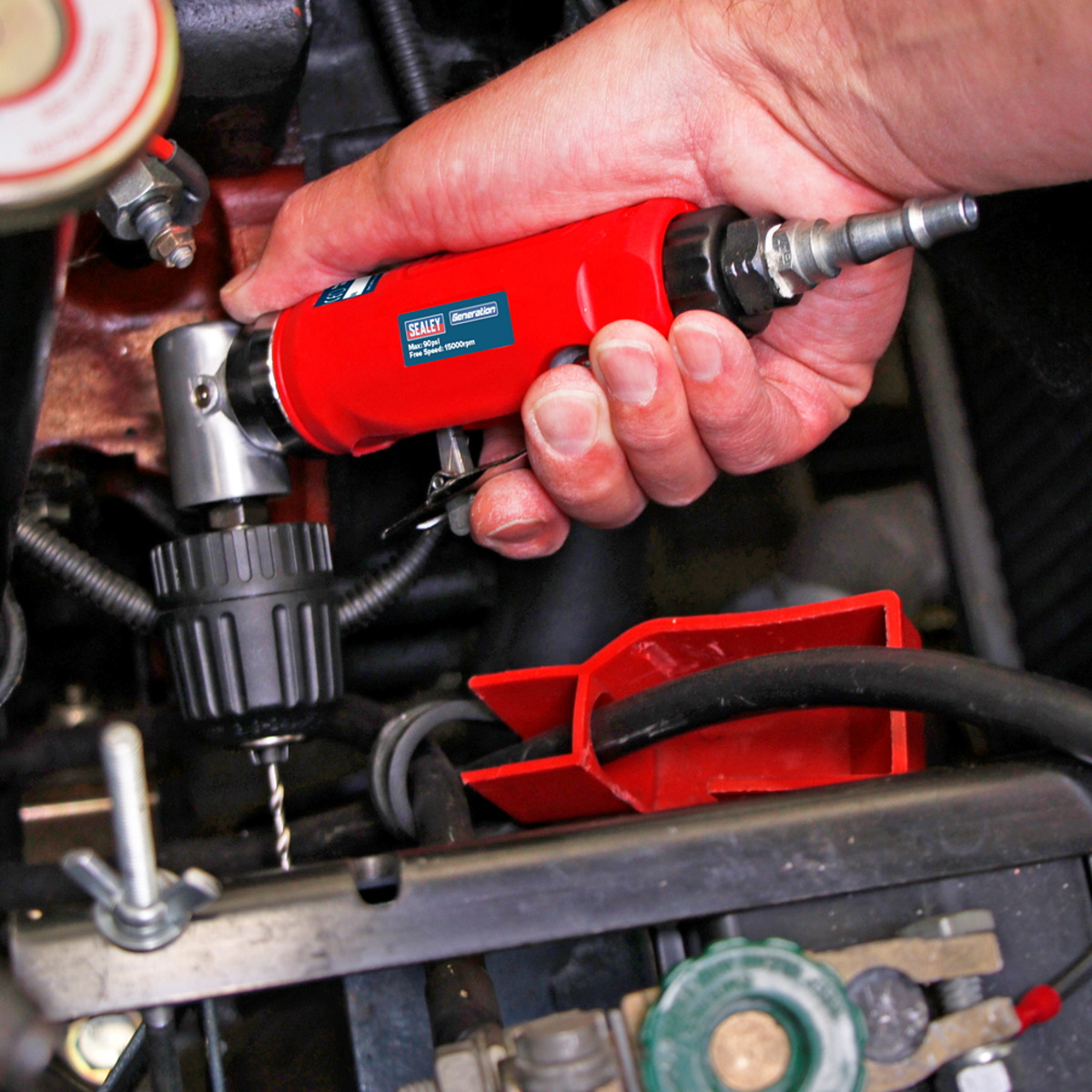 Sealey GSA231 Air Angle Drill with 10mm Keyless Chuck