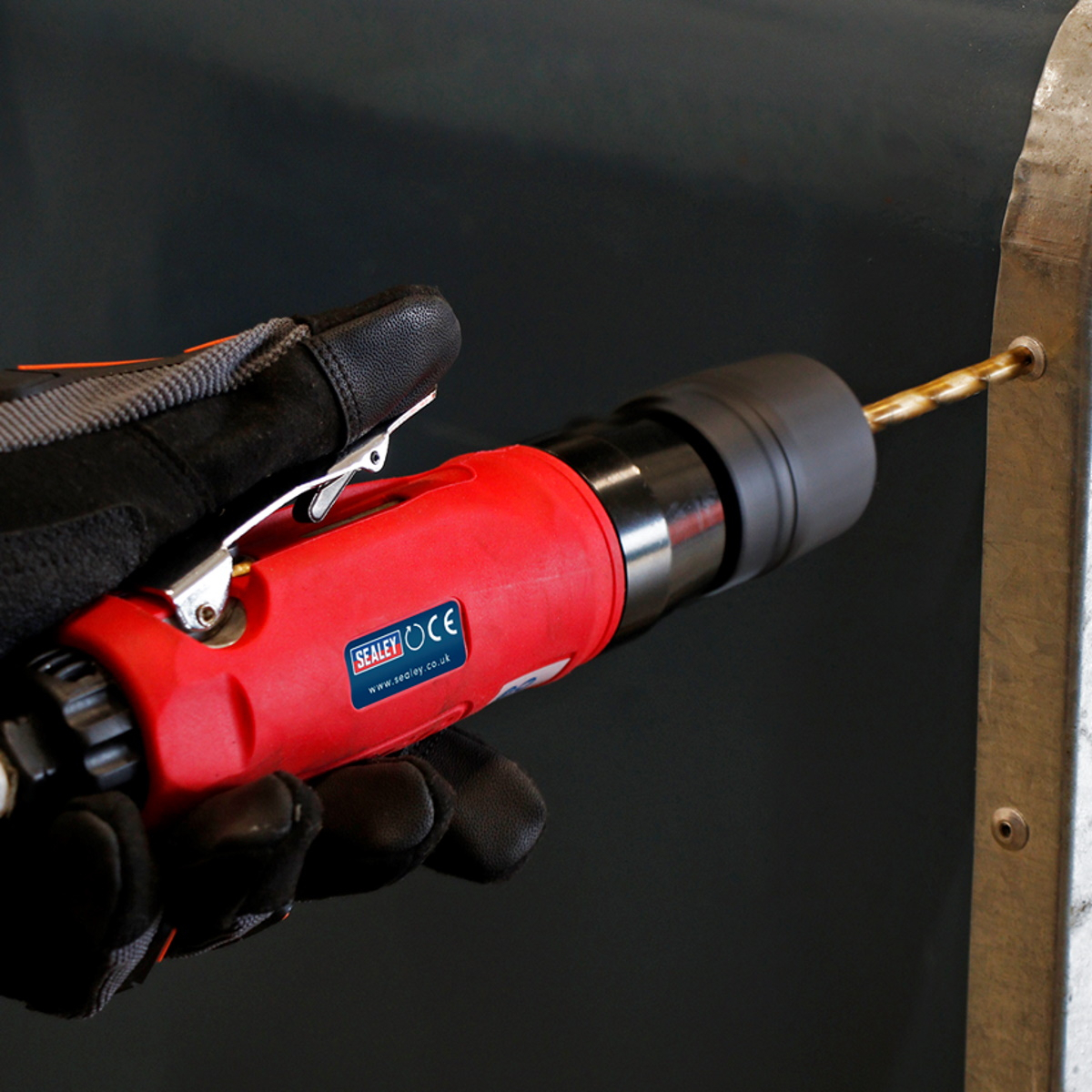 Sealey GSA232 Air Drill 10mm Straight - Keyless Chuck