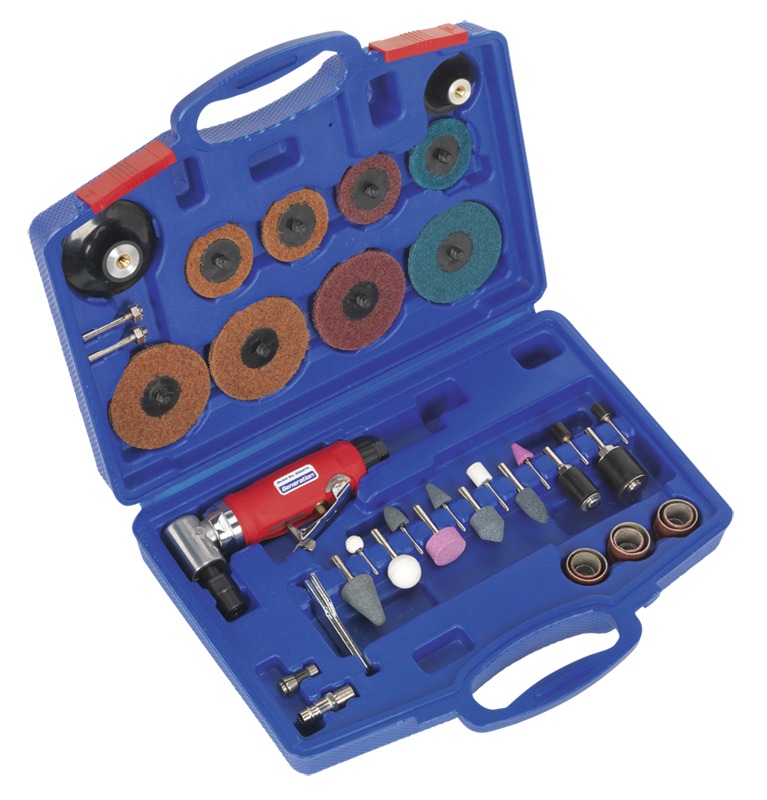 Sealey GSA674K Generation Air Angle Die Grinder/Sander Kit 42pc