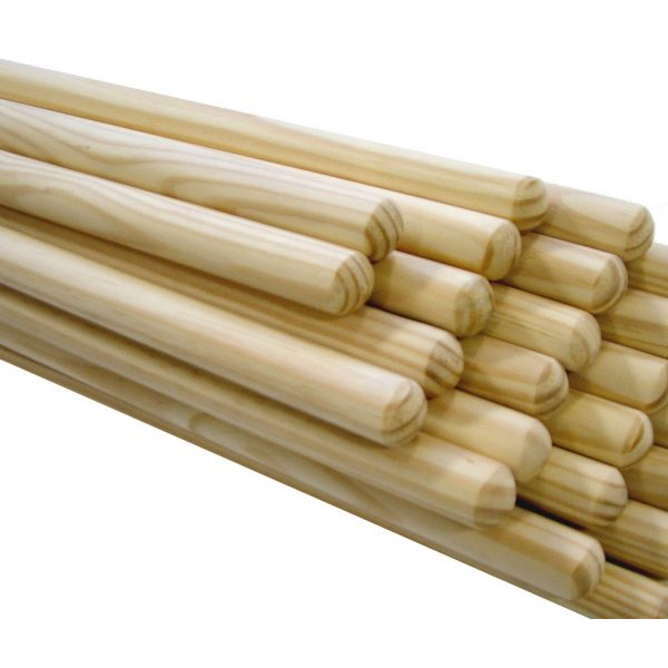 BHA00001 Wooden Broom Handle 48" x 15/16"  (1220x23.5mm)  each