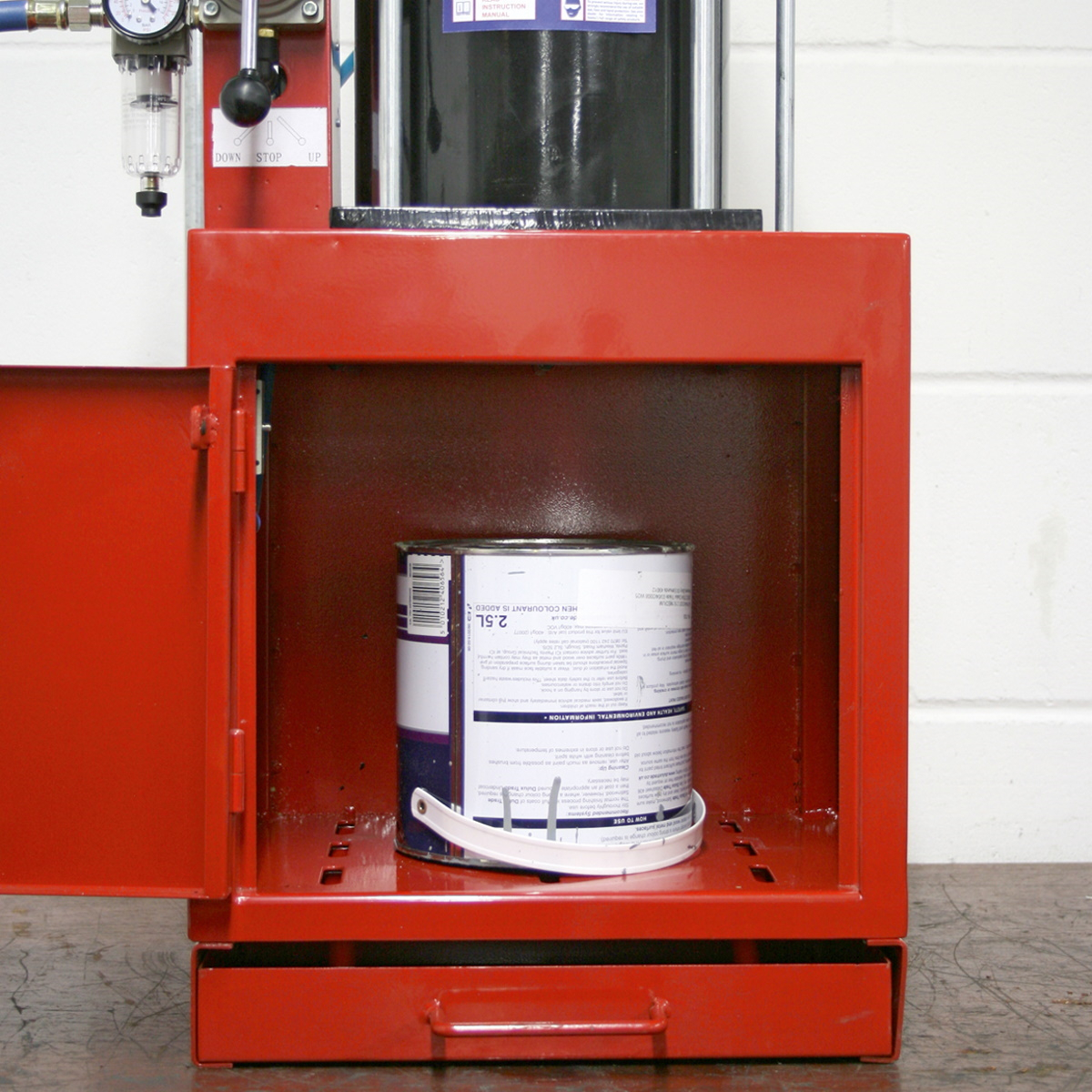 Sealey HCC08 Pneumatic Paint Can Crusher 2.2ton
