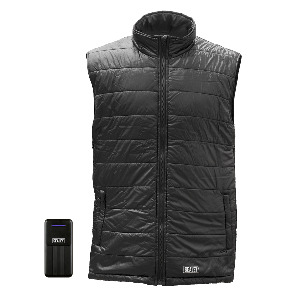 Sealey HG02KIT 5V Heated Puffy Gilet - 44" to 52" Chest with Power Bank 20Ah