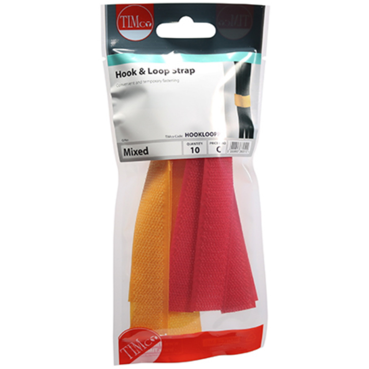 Timco HOOKLOOPP Coloured Hook and Loop Straps