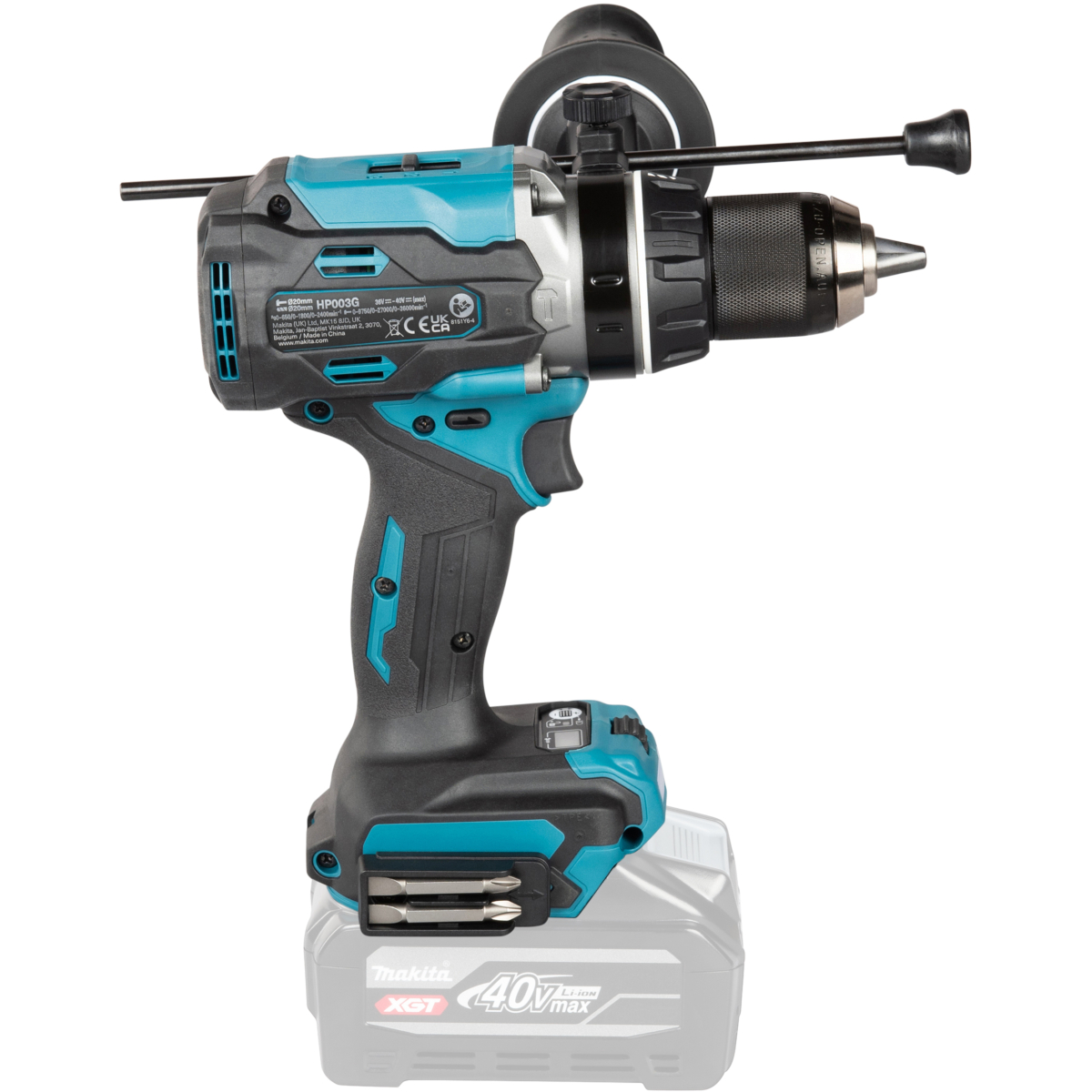 Makita HP003GZ01 Body Only 40V XGT Combi Drill, 3 Speed 180Nm in Makpac Case