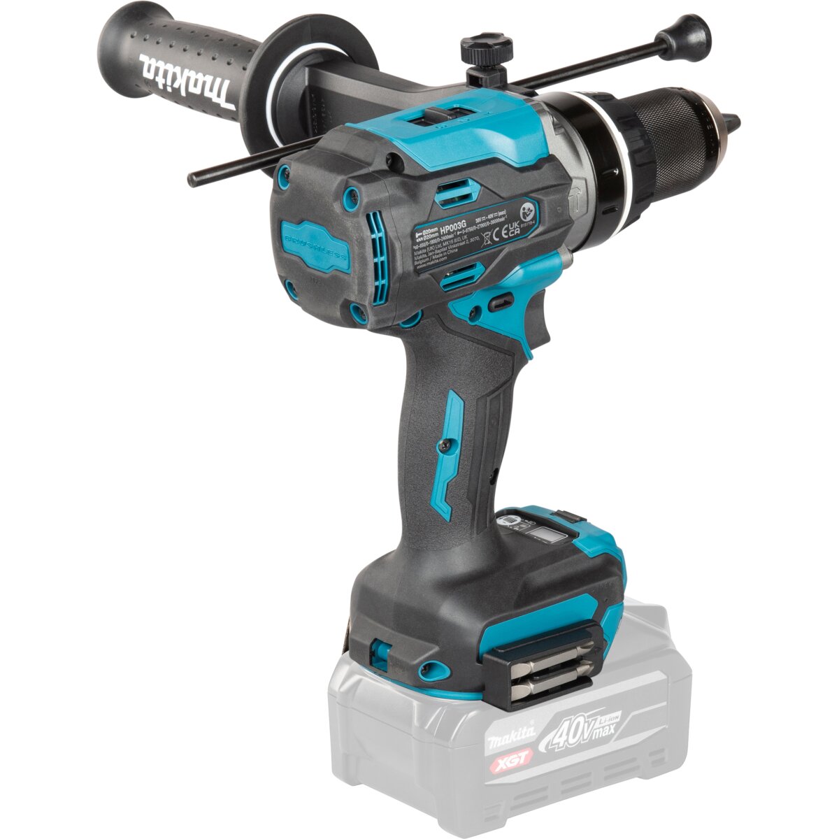 Makita HP003GZ01 Body Only 40V XGT Combi Drill, 3 Speed 180Nm in Makpac Case