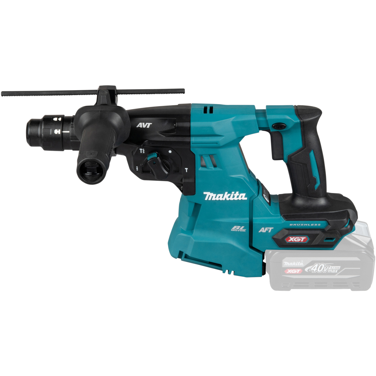 Makita HR012GZ03 Body Only 40V XGT SDS+ Rotary Hammer Drill with Dust Collector and Quick Change Chucks in Makpac Case