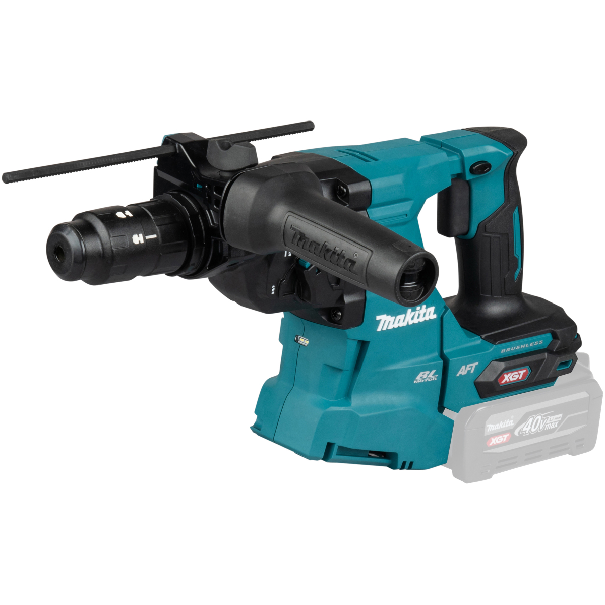 Makita HR012GZ03 Body Only 40V XGT SDS+ Rotary Hammer Drill with Dust Collector and Quick Change Chucks in Makpac Case