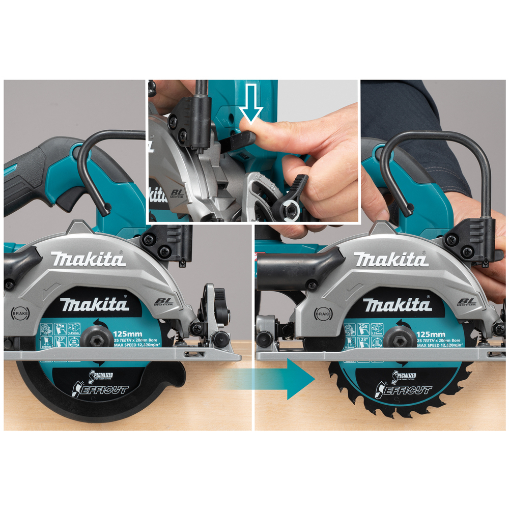 Makita HS014GZ Body Only 40V XGT Circular Saw 125mm