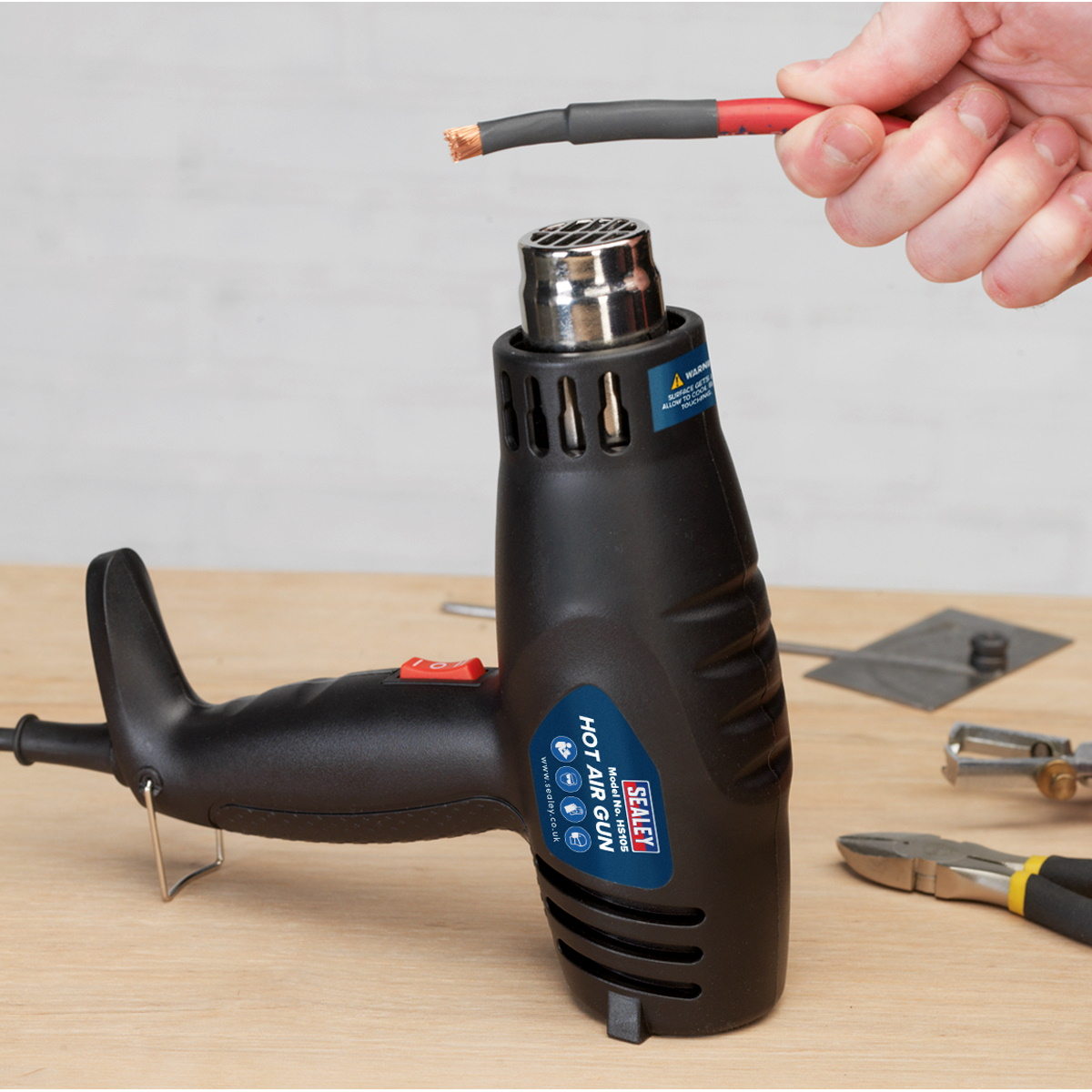 Sealey HS105 Hot Air Gun 1600W 370&#xB0;C/500&#xB0;C