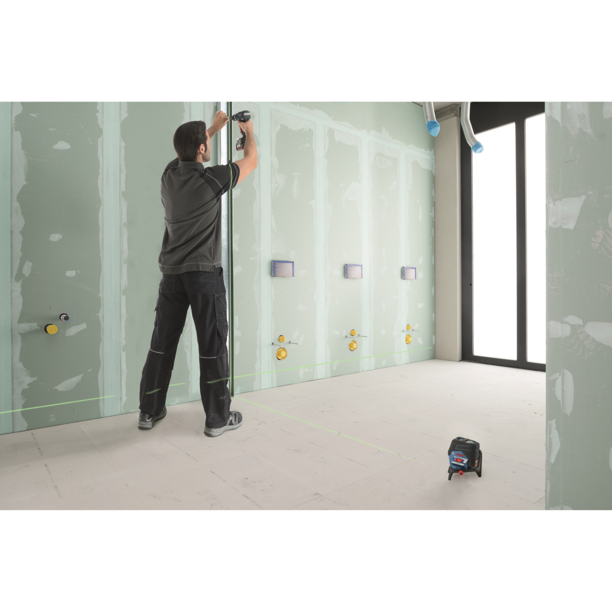 Bosch GCL 2-50 CG + RM 2 Professional Green Beam with Bluetooth connectivity Combi Laser in L-Boxx