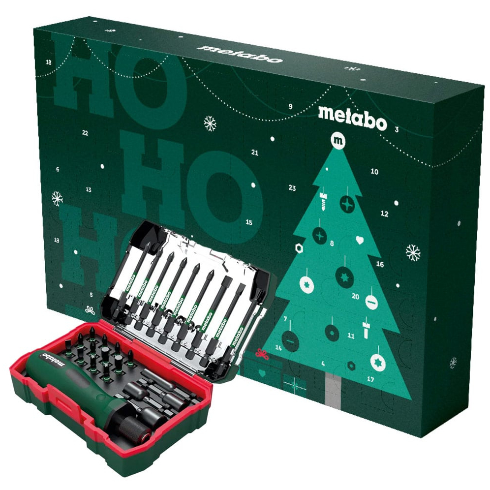 Metabo MPT24ADVENT 30 Piece Impact Bit Set with Socket Wrench 2026 Advent Calendar Gift Set